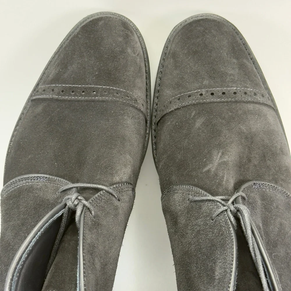 Allen Edmonds Men's Charcoal Gray Suede Chukka Boots